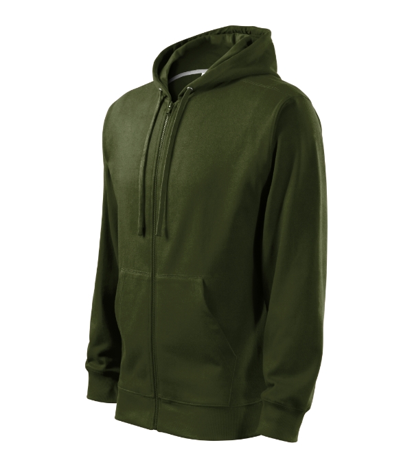 Bluza męska Malfini Trendy Zipper 410 – bluza z kapturem i zamkiem pod haft i nadruk - obrazek 2