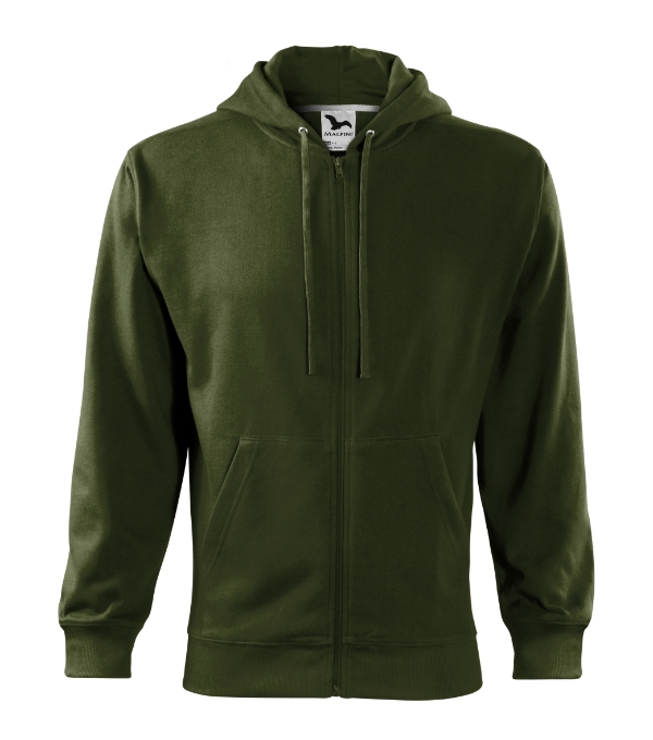 Bluza męska Malfini Trendy Zipper 410 – bluza z kapturem i zamkiem pod haft i nadruk - obrazek 3