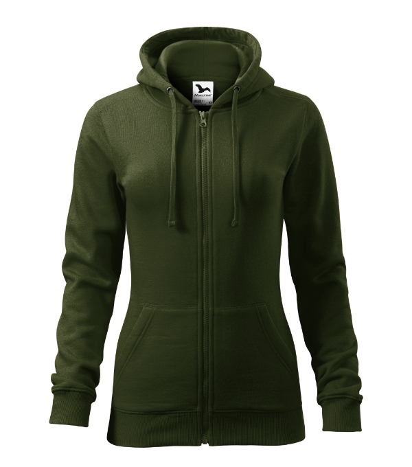 Bluza damska Malfini Trendy Zipper 411 – dopasowana bluza z kapturem pod haft i nadruk - obrazek 3