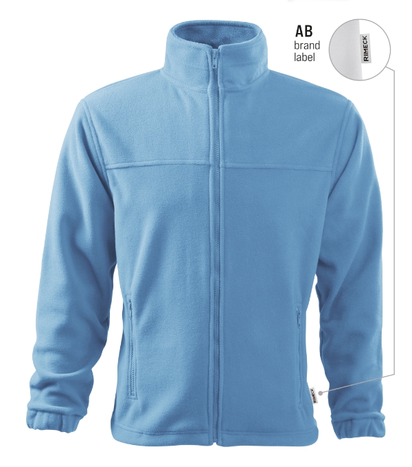 Polar męski Malfini Jacket 501 – ciepły polar roboczy z zamkiem pod haft - obrazek 3