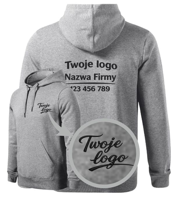 Bluza męska Malfini Break 840 – ekologiczna bluza bez metki pod nadruk i haft